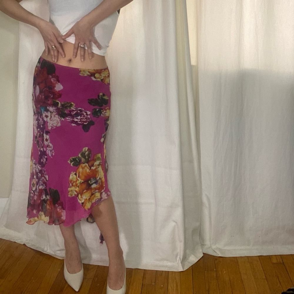 Floral Midi Skirt Y2K